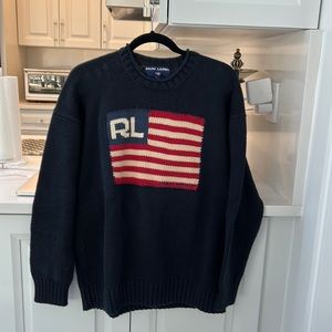 Vintage Ralph Lauren Polo Sport flag sweater